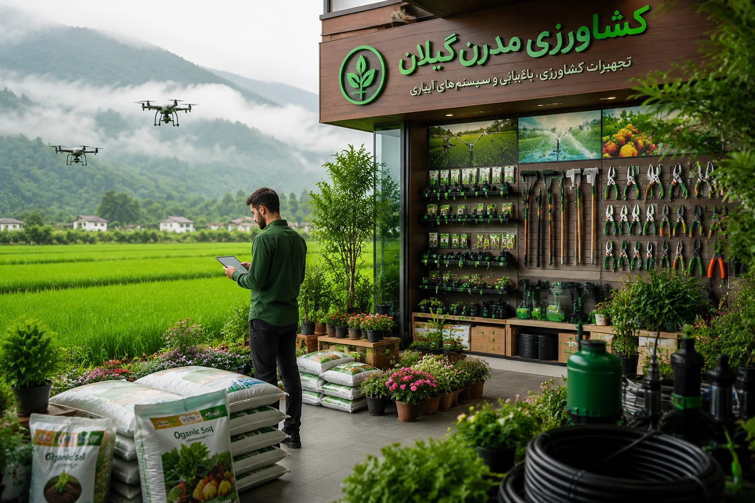 روش‌ های مدرن برای حرفه‌ای شدن در کشاورزی|فروش ملزومات باغبانی در رشت